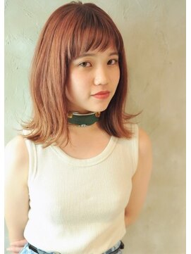 カフネ(CAFUNE) オレンジベージュボブ