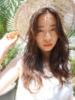 アルバム 銀座(ALBUM GINZA) ウェーブロング_ココアブラウンフリンジウェーブ_67976