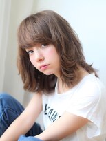 髪質改善大人可愛い透け感小顔ひし形ウェーブボブ20代30代40代