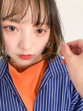テトヘアー(teto hair) シースルーバング、フェイスフレーミング、インナーカラー