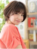 大人かわいいナチュラル前下がりAラインボブa大宮20代30代40代