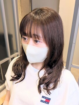 ナカドット エマノン 池袋(__naka.__ EMANON) 巻き髪系・酸性ストカール・オレンジブラウンヘア