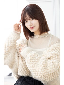 トティア 堀江(Totia) 【Totia堀江】大人ボブ×ニュアンスカラー×ベビーピンク