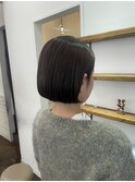 ミニボブ、オリーブベージュ