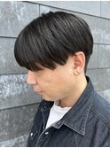 メンズシースルーマッシュシャドウパーマニュアンスパーマ眉毛