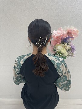 シュシュ(shushu) ローポニーテール♪