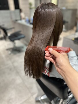 ソル 八王子(SOL) 縮毛矯正×くすみベージュ