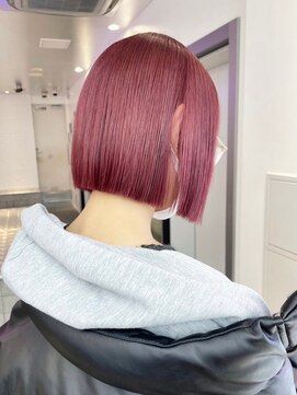 ゲーム 下北沢(GAME) ボブ白髪染め白髪ぼかしブリーチなしダブルカラー下北沢