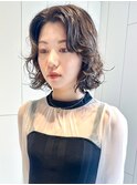 ミディアムボブ顔周りレイヤーおくれ毛美髪_ba506561