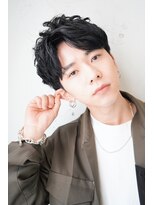 ロミーオム 本厚木(ROMMY. Homme)&nbsp;アップバングマッシュ束感おしゃれ韓国ヘア本厚木