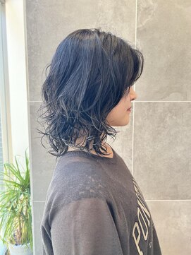 スーリール 荒戸店(Sourire) ウルフレイヤー×パーマ