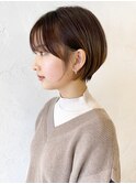 ショートおくれ毛前髪カット美髪_ba374451