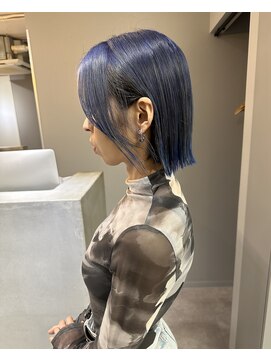 アクロ 梅田店(ACRO) デザインカラー×タイトボブ