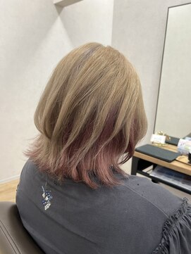 フリック(FLiC) Milk tea beige×Pale pink