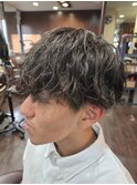 ツーブロック×緩めスパイラル