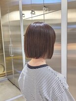 オーガニック リブ 川越(organic+live)&nbsp;秋色オリーブ◎ブリーチなし艶ストレートミニボブ