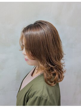 エント(ent) ブリーチなし＊シャドールーツカラー