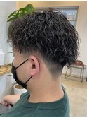 MEN’S HAIR/サーフカール/刈り上げセンターパート/守谷