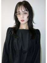 ゾーイダイミョウ(ZOEY daimyo)&nbsp;レイヤーカット/ハッシュカット/ブリーチなしグレージュ