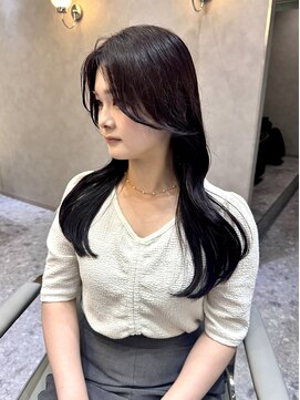 ジーナ 天神(Zina) 韓国ヘア/レイヤーカット/顔周りカット/ラベンダーカラー