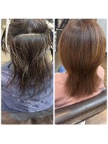 ネコ 稲毛(neco)&nbsp;【稲毛】髪質改善縮毛矯正　before &after