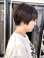 グラフ 鎌倉(GRAFF) 大人可愛い20代30代40代前下がりショートボブ/ハンサムショート