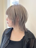ニューヨークニューヨーク なんば道頓堀店(NYNY)&nbsp;ハッシュウルフカット/ホワイトシルバーベージュ