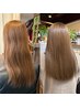 モニター価格【白髪染め後の集中ケア】艶カラー+カット+濃縮艶髪TR