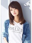 とろみストレート×斜めバング《Uri/二子玉川》UP