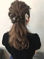 ネオリーブアイム 横浜西口店(Neolive aim)&nbsp;あみこみ　ハイライト　ハーフアップ　謝恩会