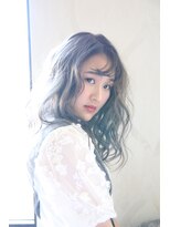 コルト(COLT) シースルーバング×ミルクティアッシュグラデーション