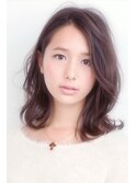 黒髪だけどオシャレなミディアム