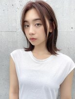 アルディ ユーカリが丘店(HARDI) センターパート 外ハネ ミディアムレイヤースタイル