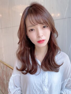 ロンドローズ 名古屋(Lond damaskRose) リバース巻き×ピンクアッシュ