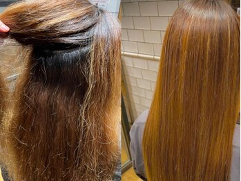 サンカリ 真法院店(SANKARI)の写真/【天王寺/桃谷】ワンランク上の髪質改善ケアで、美しい艶となめらかな指通りに♪自然にまとまる◎