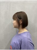 切りっぱなしボブ
