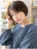 ダークアッシュ前下がりマッシュショートボブa戸頭20代30代40代