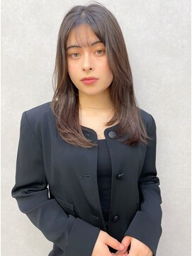 ケーツー エム 京都ラクエ(k-two emu) レイヤーカット*チョコレートカラー*白髪染めOK*30代40代50代