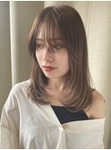 オリーブベージュ/韓国/ダブルカラー/髪質改善