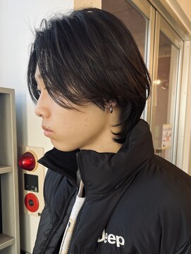 バイフィフス 原宿/表参道(by fifth) ◇ミディアムウルフ メンズミディ ニュアンスパーマ 山崎賢人