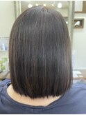 髪質改善カラー／ショートボブ／ショートヘアー／50代／40代