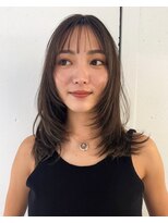 ノラ ウメダ(NORA UMEDA)&nbsp;レイヤーカットワンカール姫カットシアーカラーセミディ