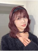 韓国ヘアレイヤーカット顔周りカットブリーチなしダブルカラーA