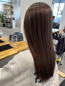 ローゼル(roselle) ベージュカラー+細めハイライト