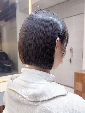 ロンド ロワール 門前仲町(Lond Loire) ボブショートボブ縮毛矯正ベージュグレージュ門前仲町