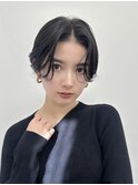 刈り上げボブ　姫カットレイヤー　ブルーカラー