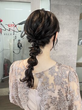 ハイル(KHAIR) あみおろしアレンジ♪/梅田美容室/金城二千夏