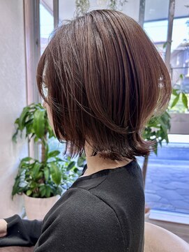 エスト 幕張本郷(est.) ホワイトグレージュミニウルフデジタルパーマチェリーブラウン