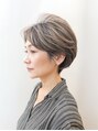 ソート(sot)&nbsp;ショートスタイルも得意です。白髪ぼかしハイライトカラー