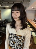 【あきら】ミディアムレイヤーカット顔まわりレイヤー姫カット